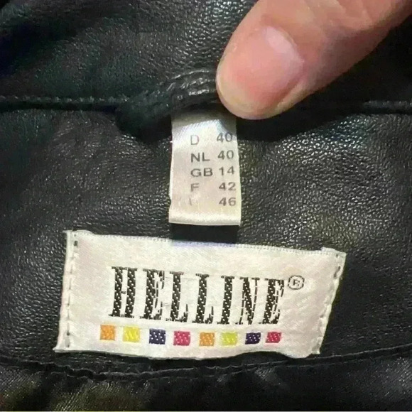 Vintage Helline Germany 100% Leather Women’s Motorcycle Biker Jacket EUR sz 40 - Picture 11 of 15
